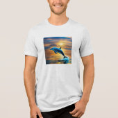 Speelse Dolphin Splash T-shirt (Voorkant)