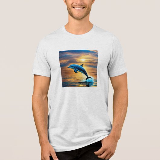 Speelse Dolphin Splash T-shirt (Voorkant)