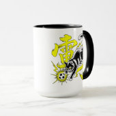 Speelse Donderkat Mok - Perfect voor Voetbalfans (Voorkant rechts)