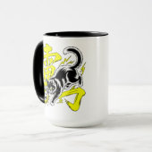 Speelse Donderkat Mok - Perfect voor Voetbalfans (Voorkant links)