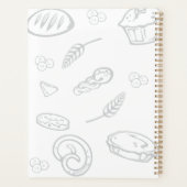 Speelse Doodle Brood Illustraties Bakkerij Planner (Achterkant)
