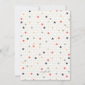 speelse driehoeksuitnodiging kaart (Achterkant)