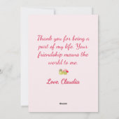 Speelse Druif schattige woordspeling Vriendschap V Feestdagenkaart (Achterkant)