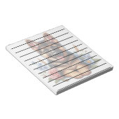 Speelse Duitse Herder Puppy met bloemen Notitieblok (Schuin)