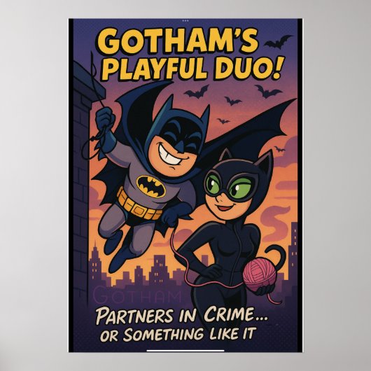 Speelse duo poster (Voorkant)