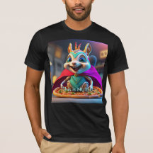 Speelse Eekhoorn Pizza Noten T-shirt