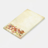 Speelse Eekhoorn Post-It Notities 4x6 Post-it® Notes (Schuin)