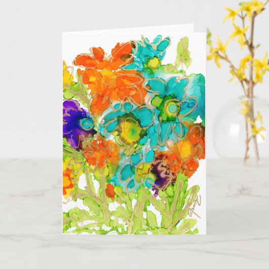 Speelse Een Lovitude Blanke kaart van Anne Pryor (Gele Bloem)