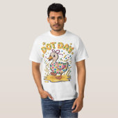 Speelse Eend Stip Dag Kinder T-Shirt – Speelse Sti (Voorkant volledig)
