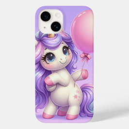 Speelse Eenhoorn met een ballon Case-Mate iPhone 14 Hoesje
