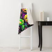 Speelse emoji-explosie sherpa deken (In situ)