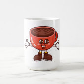 Speelse en Grappige Cartoon Koffiekopje Koffiemok (Center)