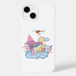 Speelse en grillige kunst Design Case-Mate iPhone 14 Hoesje