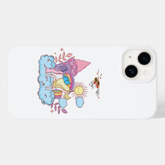 Speelse en grillige kunst Design Case-Mate iPhone Case (Achterkant (horizontaal))