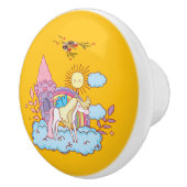 Speelse en grillige kunst Design Keramische Knop (Rechts)