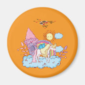 Speelse en grillige kunst Design Magneet (Voorkant)