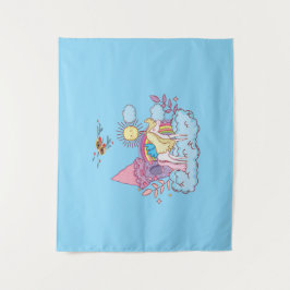 Speelse en grillige kunst Design Wandkleed