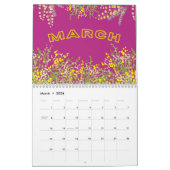 Speelse en kleurrijke, eenvoudige vrolijke schatti kalender (Mar 2026)