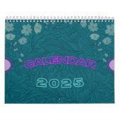 Speelse en kleurrijke, eenvoudige vrolijke schatti kalender (Hoes)