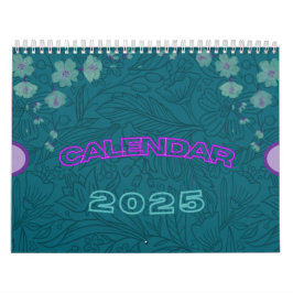 Speelse en kleurrijke, eenvoudige vrolijke schatti kalender