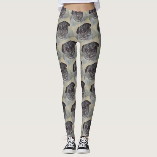 SPEELSE EN LIEVE PUG LEGGINGS (Voorkant)