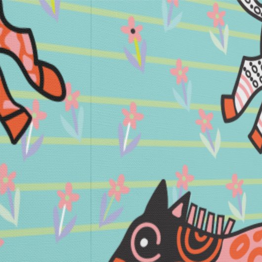 Speelse en speelse gestileerde zebra's behang (Zoom)