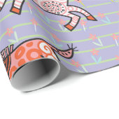 Speelse en speelse gestileerde zebra's cadeaupapier (Rol Hoek)