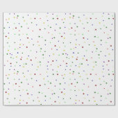 Speelse feestelijke levendige veelkleurige Stippen Cadeaupapier (Vlak)