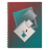 Speelse Fibonacci-vierkanten Notitieboek (Voorkant)