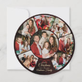 Speelse film echte multi-foto collage Kerstmis  Feestdagenkaart (Voorkant)