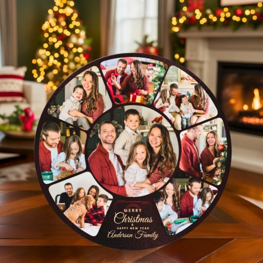 Speelse film echte multi-foto collage Kerstmis  Feestdagenkaart