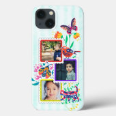 Speelse fotolijsten, schattige vogel, kat, lievehe Case-Mate iPhone case (Achterkant)