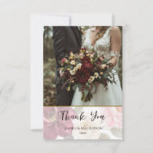 Speelse Fox Herfst Bloemen Bedankkaart (Voorkant)