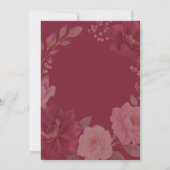 Speelse Fox Herfst Bloemen Save The Date (Achterkant)