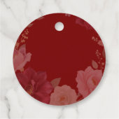 Speelse Fox Herfst bruiloft Bedankjes Labels (Achterkant)