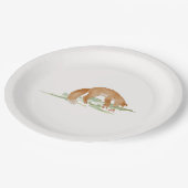 Speelse Fox Party Borden Papieren Bordje (Gekanteld)