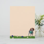 Speelse Foxhound Stationery (Staand voorkant)