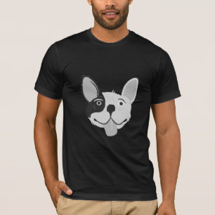 Speelse Franse Bulldog Illustratie T-shirt