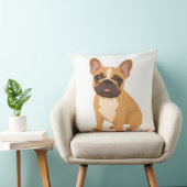 Speelse Franse Bulldog Worp Kussen Kinderkamer (Stoel)