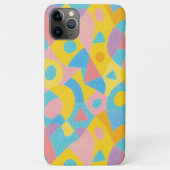Speelse Funky Amorfe Vormen Krijt Kunst Patroon Case-Mate iPhone Case (Achterkant)