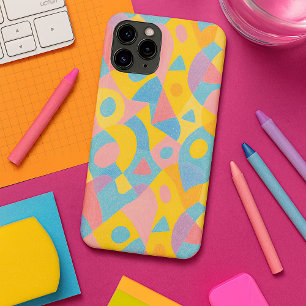 Speelse Funky Amorfe Vormen Krijt Kunst Patroon Case-Mate iPhone Case