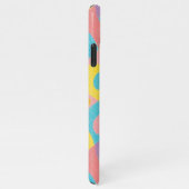 Speelse Funky Amorphous Vormen Crayon Art Pattern iPhone Hoesje (Rechterkant)