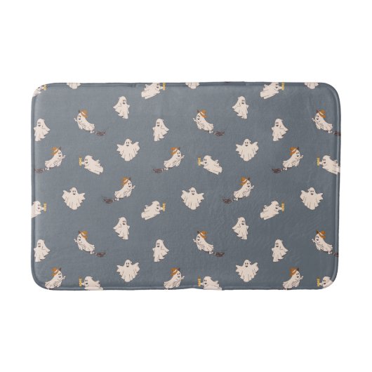 Speelse geesten Halloween patroon Badmat (Voorkant)