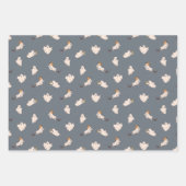 Speelse geesten Halloween patroon Inpakpapier Vel (Voorkant)