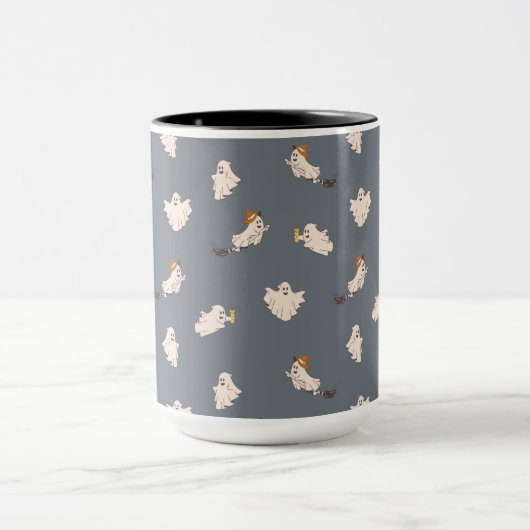 Speelse geesten Halloween patroon Mok (Midden)