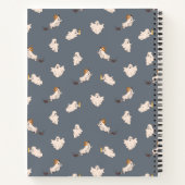 Speelse geesten Halloween patroon Notitieboek (Achterkant)