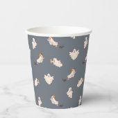 Speelse geesten Halloween patroon Papieren Bekers (Voorkant)