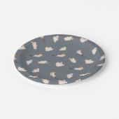 Speelse geesten Halloween patroon Papieren Bordje (Gekanteld)