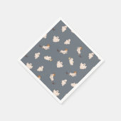 Speelse geesten Halloween patroon Servet (Hoek)