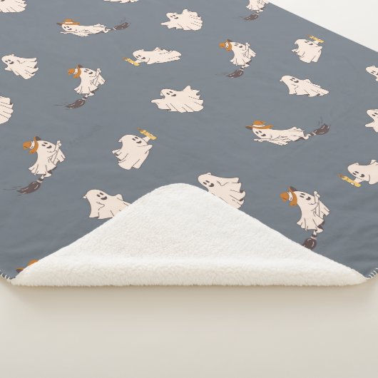 Speelse geesten Halloween patroon Sherpa Deken (3/4)